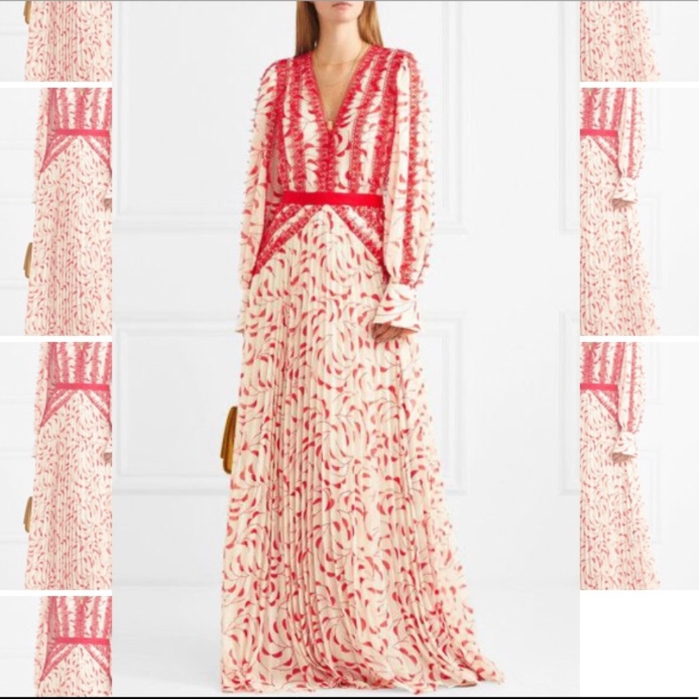 Self-Portrait Print Dress